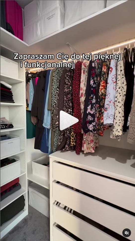 Rolka Instagram o organizacji przestrzeni